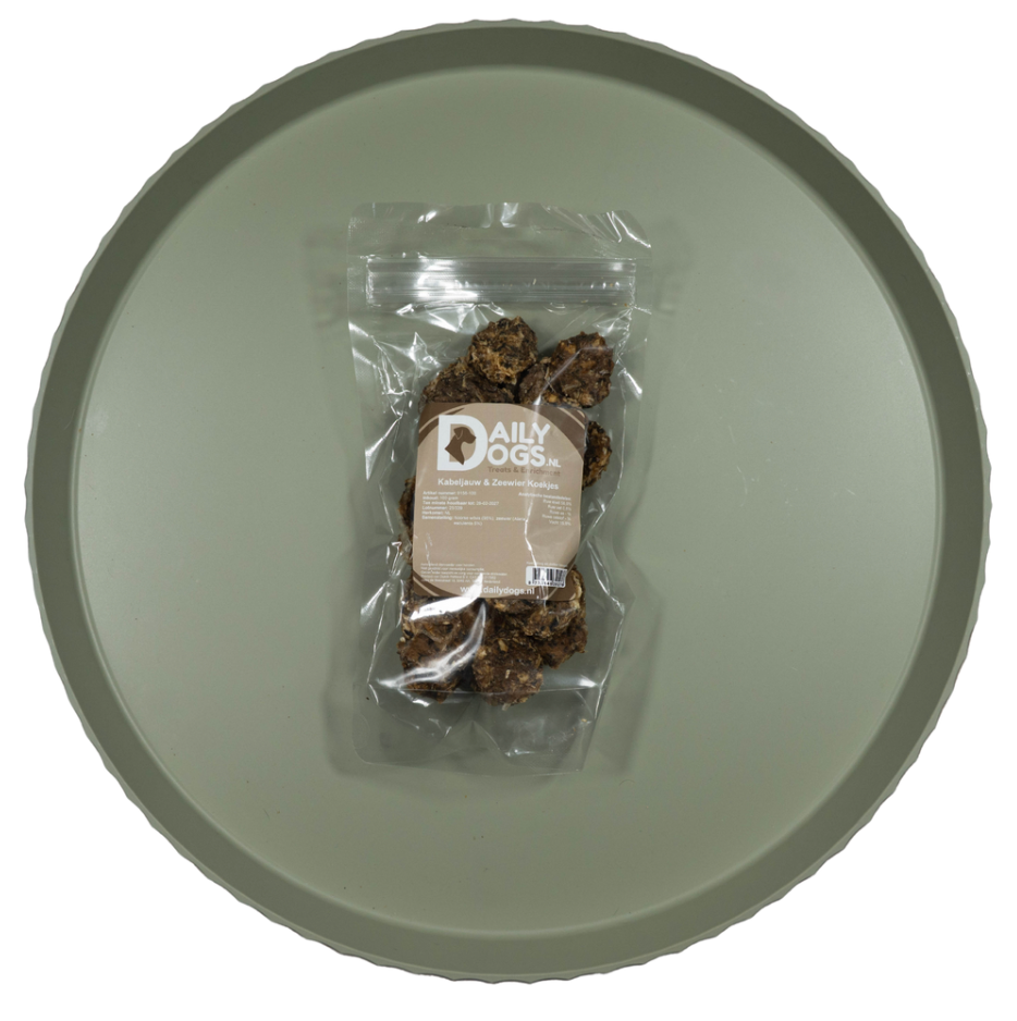 Kabeljauw met Zeewier Koekjes | 100 gr