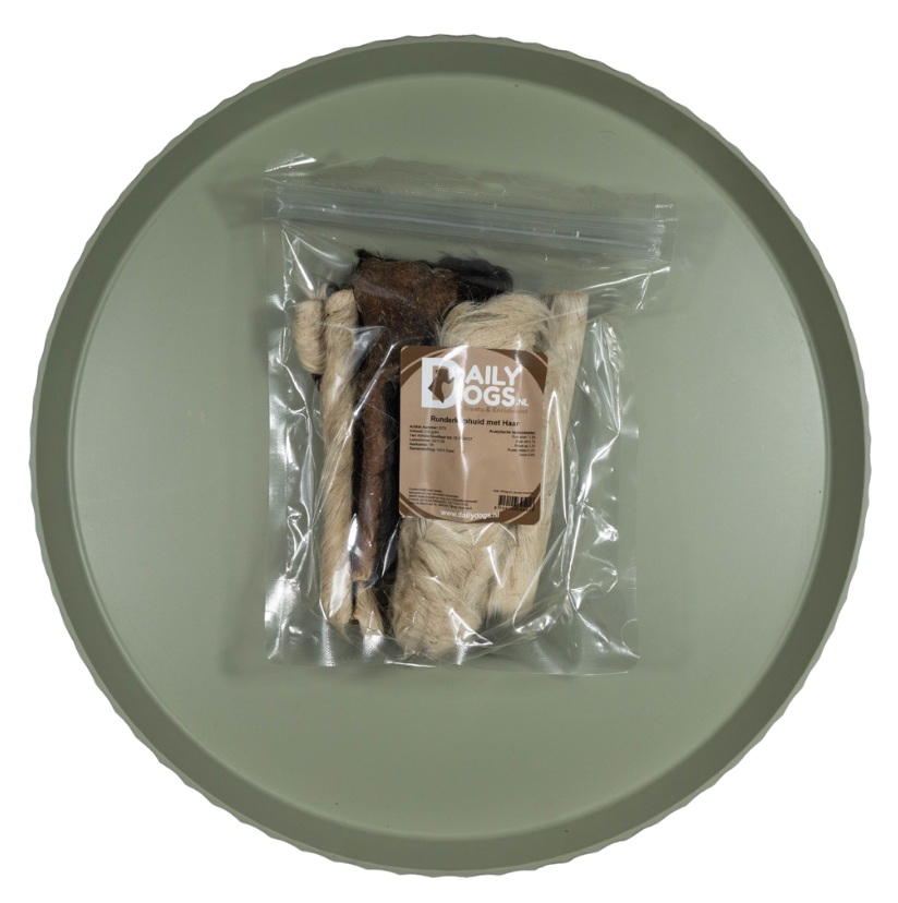 Runderkophuid met Vacht | 15 cm | 200 gr