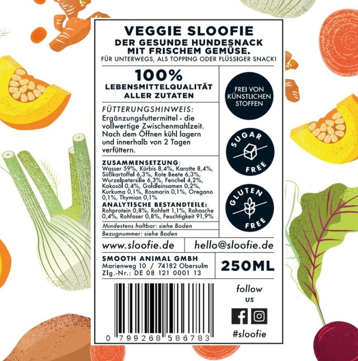 Sloofie | Veggie Lover | Groente | 250 ml