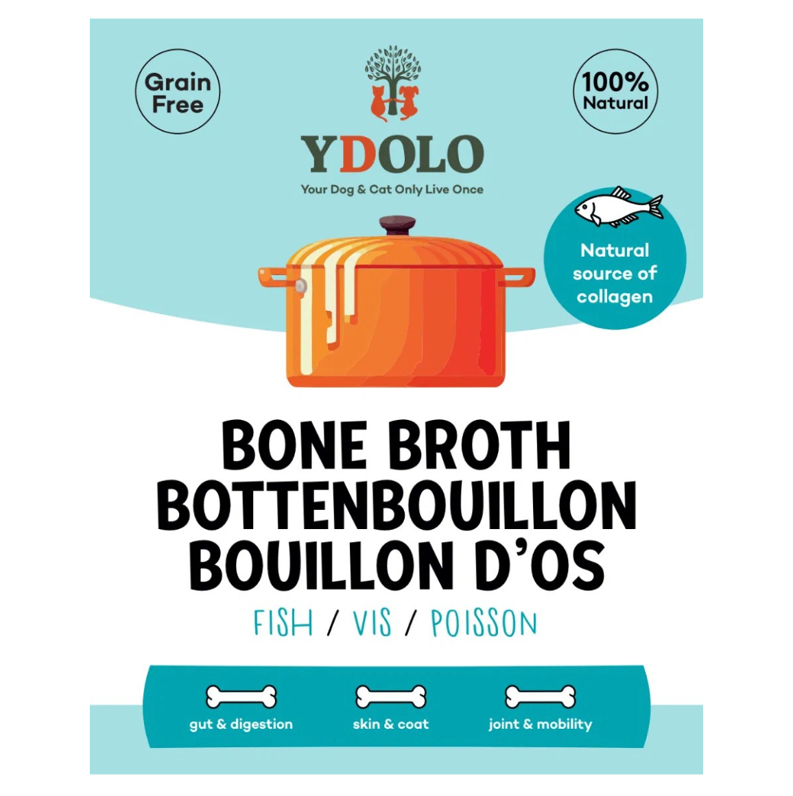 Ydolo | Bottenbouillon | Vis | 230 ml