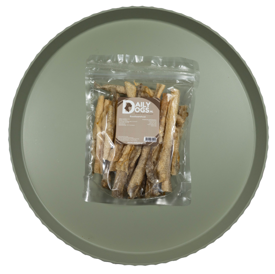 Roodbaarshuid | 10 cm | 100 gr