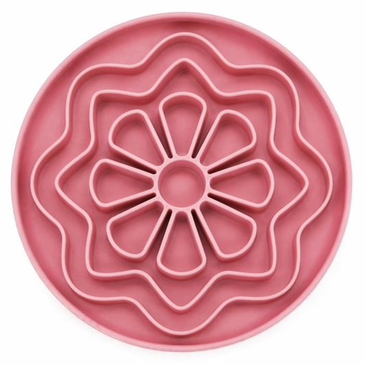 Babelle | Petal Lickmat | Slowfeeder | Oud Roze | 21 cm