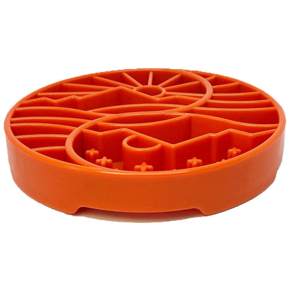 Sodapup | Ying Yang Design | Slow Feeder | Orange | 20 cm