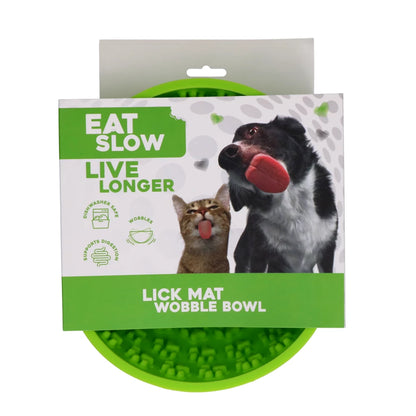 Eat Slow Live Longer | Lick Mat Wobble Bowl | 17 cm