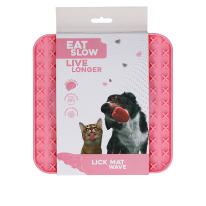 Eat Slow Live Longer | Lick Mat Wave | 20 cm