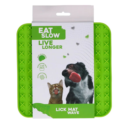 Eat Slow Live Longer | Lick Mat Wave | 20 cm