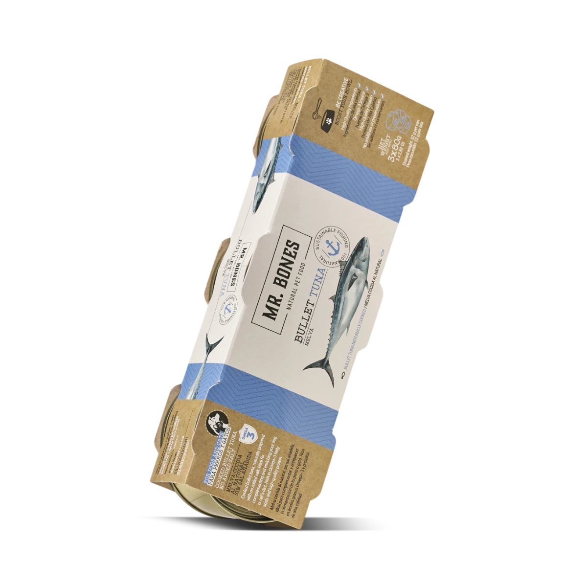 Mr. Bones | Kogeltonijn | 3x80gr | Verse Topper