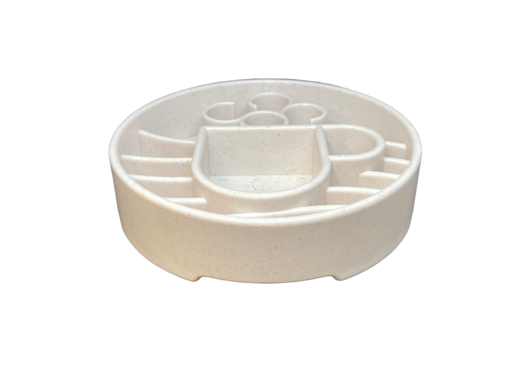 Sodapup | Java Design | Ebowl Slow Feeder | Wit Gemêleerd | 20 cm