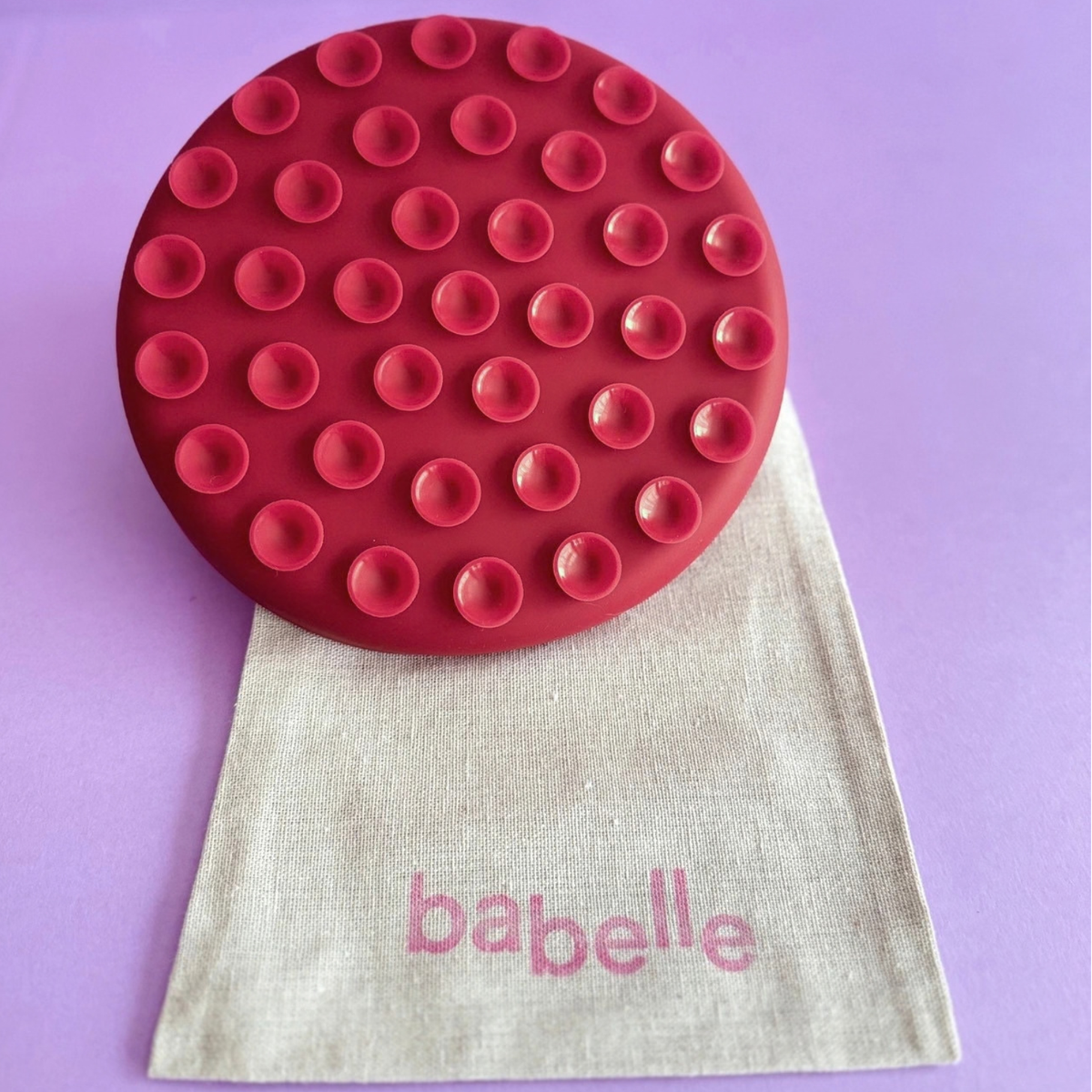 Babelle | Petal Lickmat | Slowfeeder | Burgundy | 21 cm