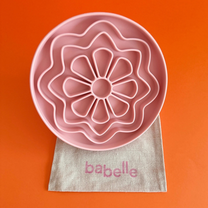 Babelle | Petal Lickmat | Slowfeeder | Oud Roze | 21 cm