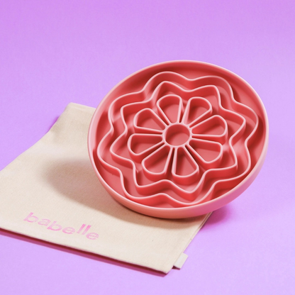 Babelle | Petal Lickmat | Slowfeeder | Oud Roze | 21 cm