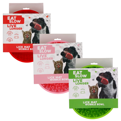 Eat Slow Live Longer | Lick Mat Wobble Bowl | 17 cm