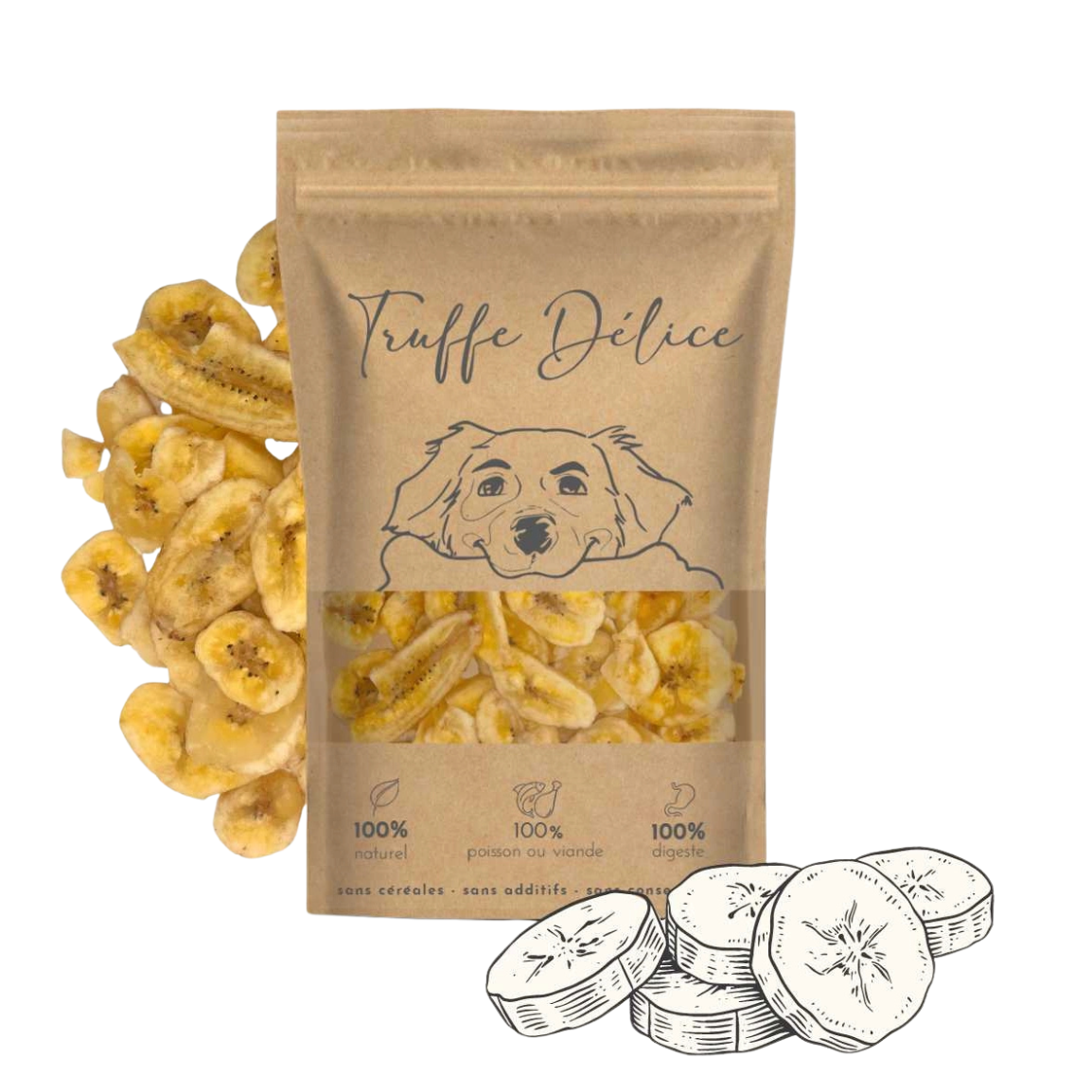 Truffe Délice | Gedroogde Banaan | 100 gr