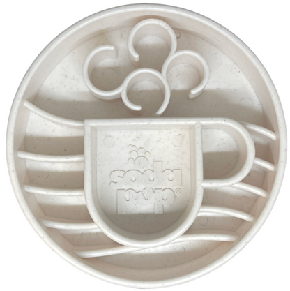 Sodapup | Java Design | Ebowl Slow Feeder | Wit Gemêleerd | 20 cm