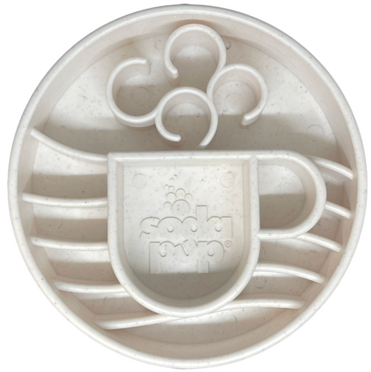 Sodapup | Java Design | Ebowl Slow Feeder | Wit Gemêleerd | 20 cm