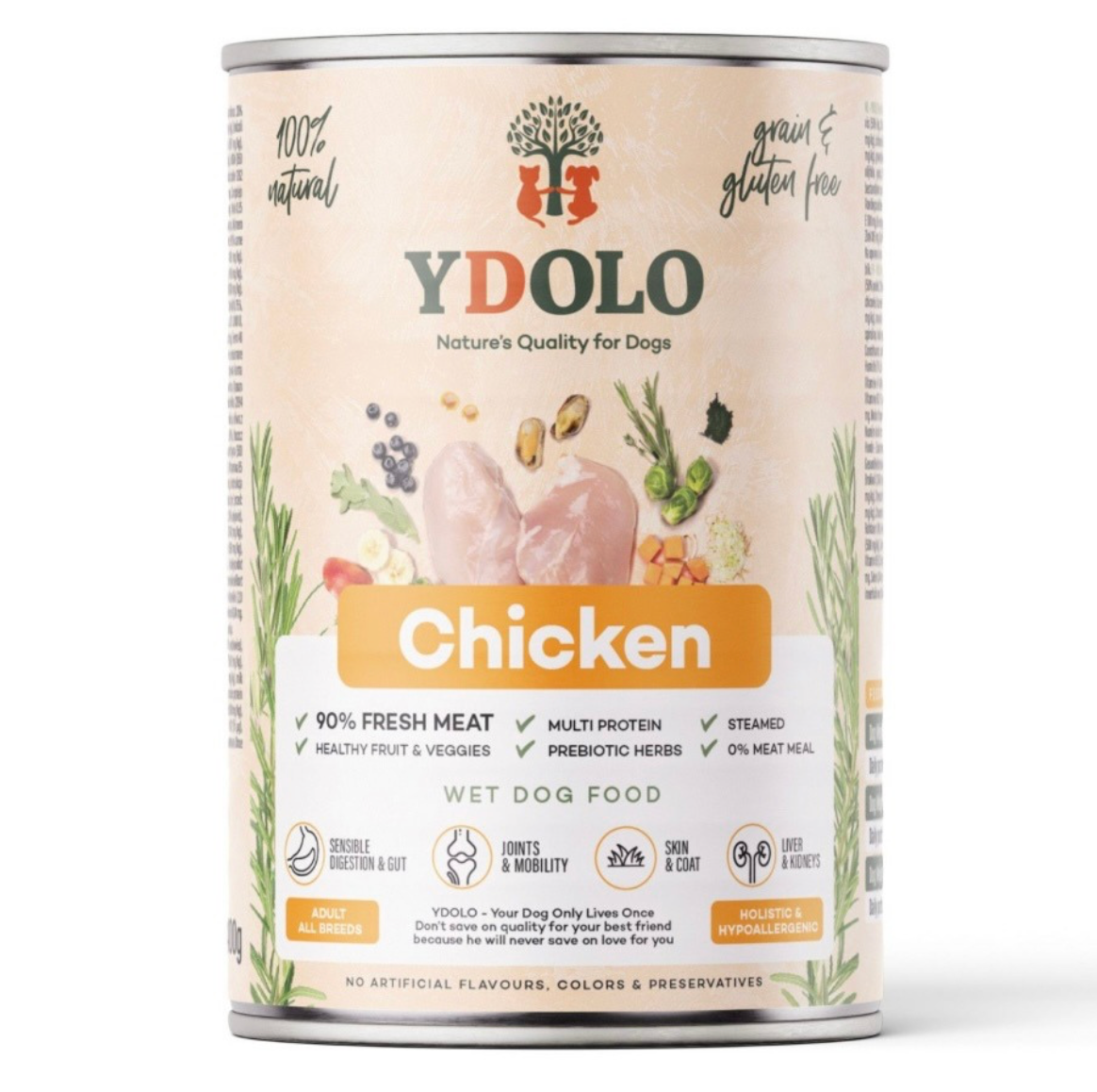 Ydolo | Natvoer | Chicken | 400 gr