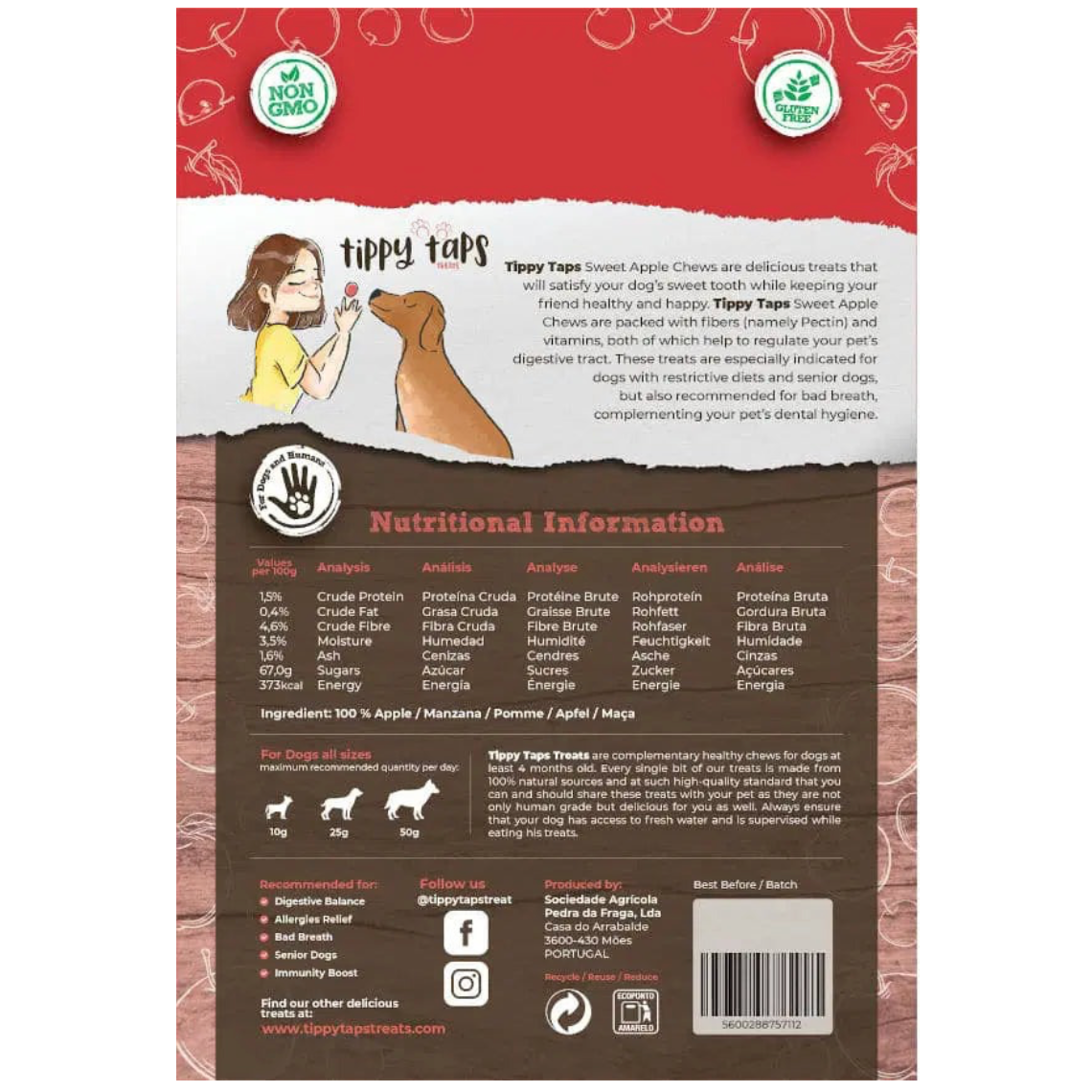 Tippy Taps | Rode Appel | 100 gr