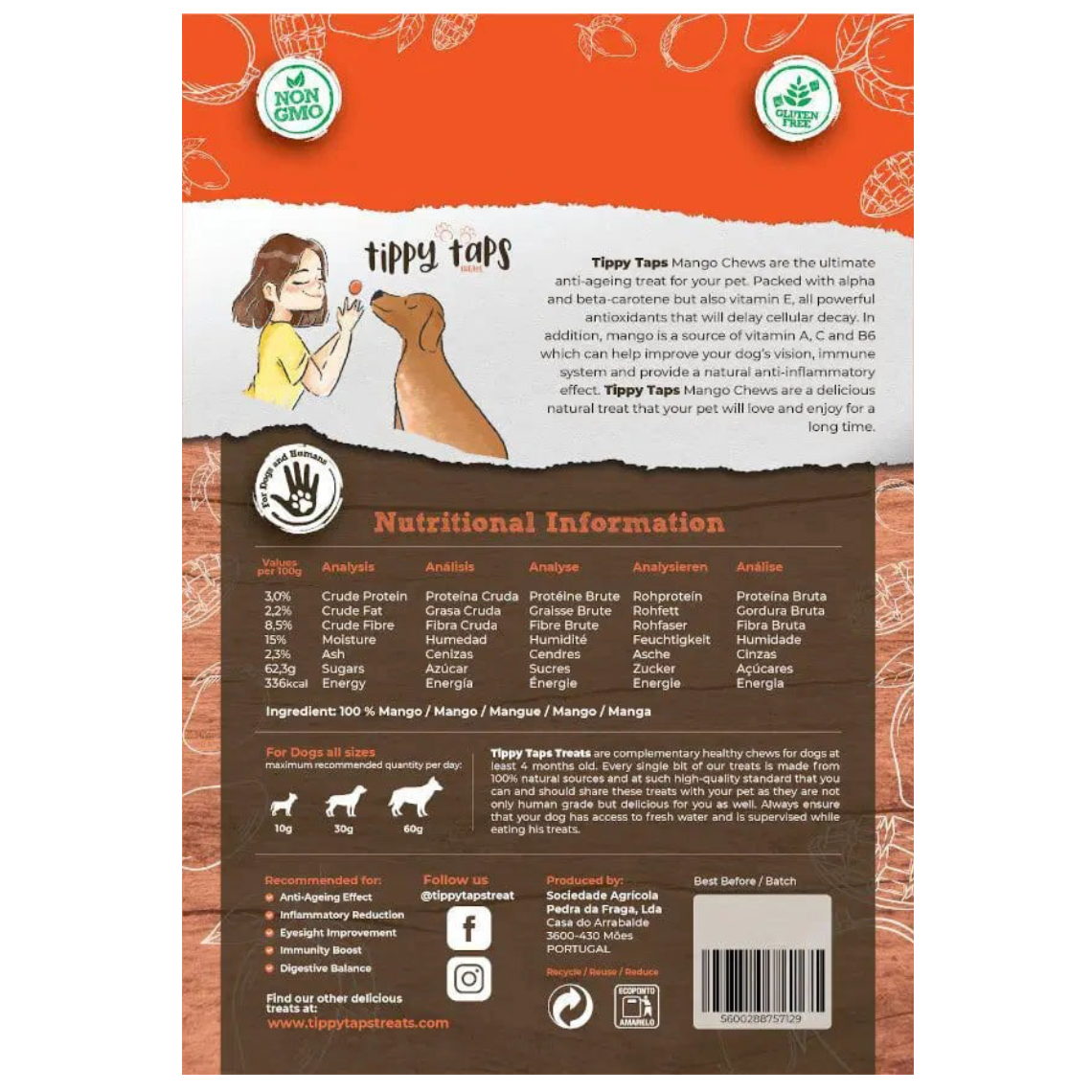 Tippy Taps | Mango | 80 gr