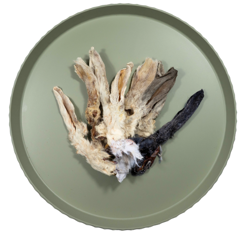 Konijnenoren met Vacht | 100 gr