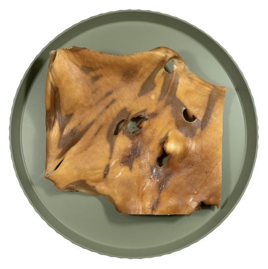 Runderkophuidplaat L | 320-420 gr | per stuk