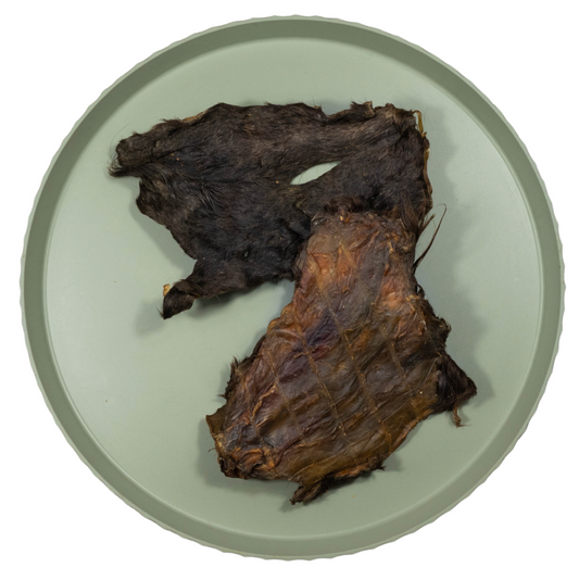 Paardenkophuid Platen met Vacht  | 250 gr | 2 á 3 stuks