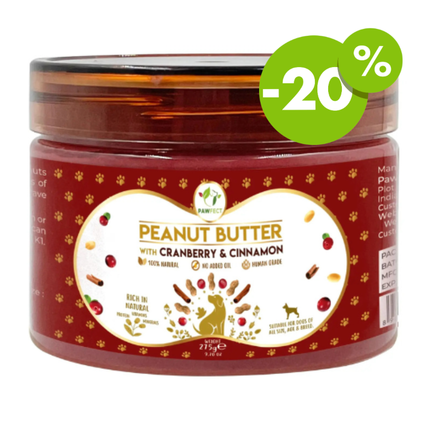 Pawfect | Pindakaas | Veenbes en Kaneel | 275 gr