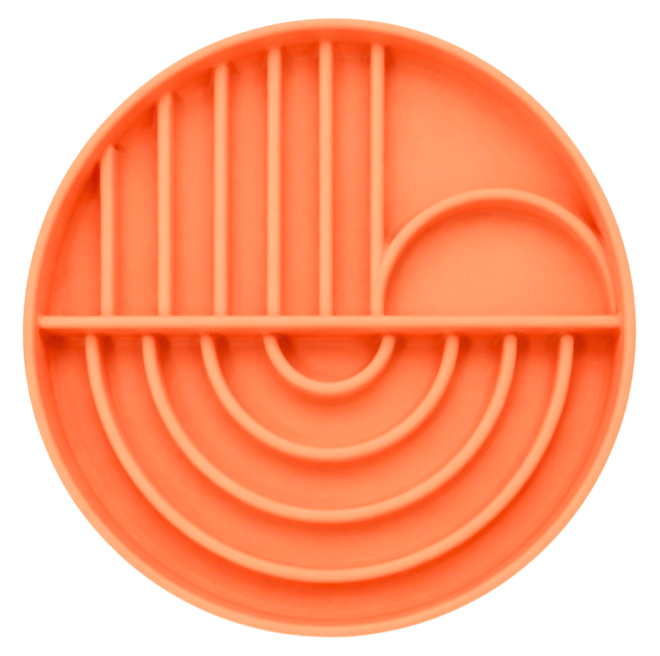 Babelle | Dreamy Lickmat | Slowfeeder | Oranje | 20 cm