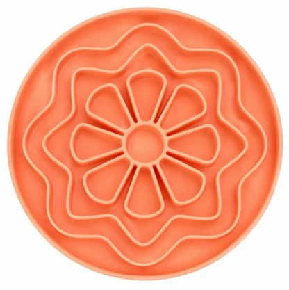 Babelle | Petal Lickmat | Slowfeeder | Perzik | 21 cm