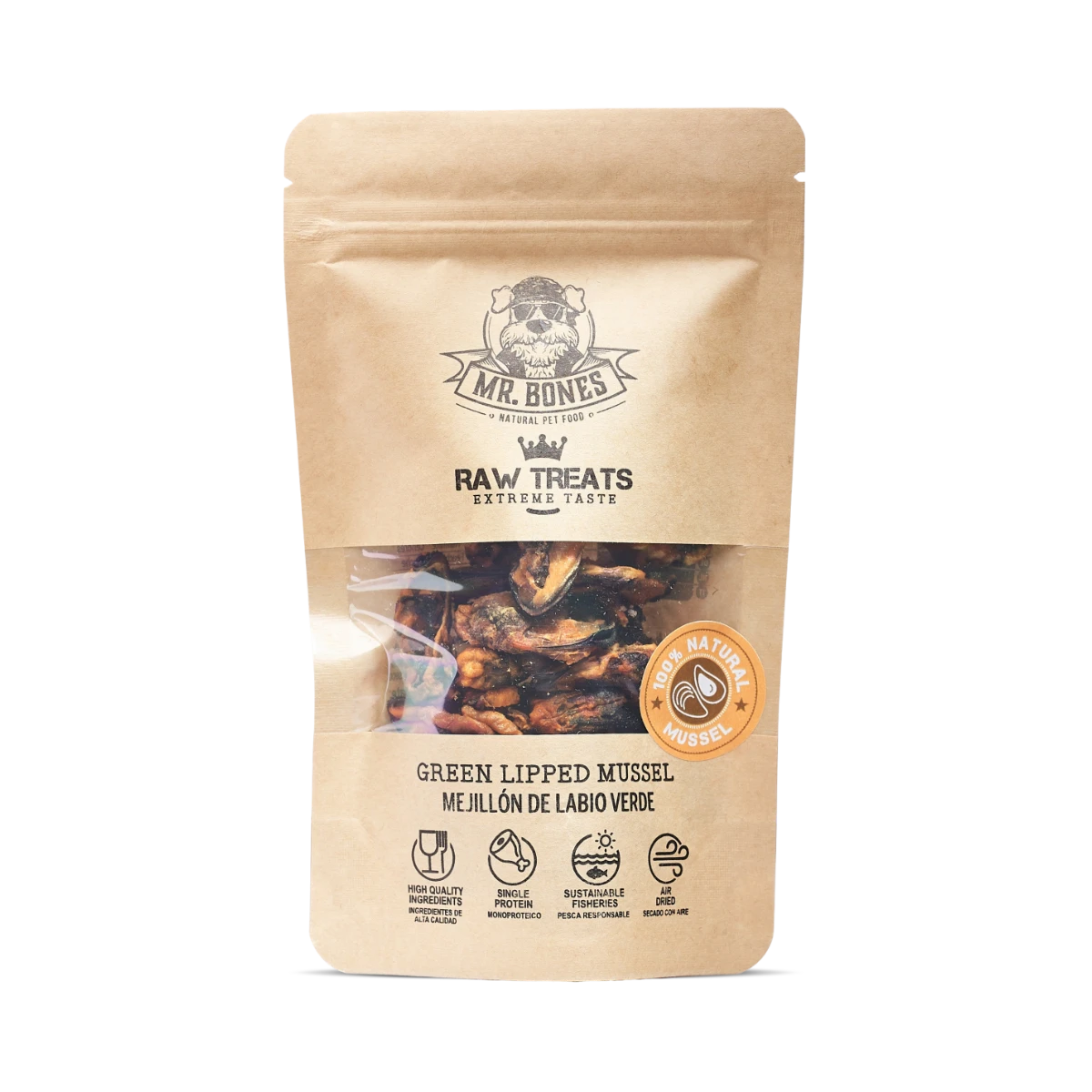 Mr. Bones | Raw Treats | Groenlipmossel | 45gr