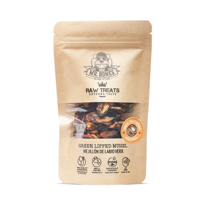 Mr. Bones | Raw Treats | Groenlipmossel | 45gr