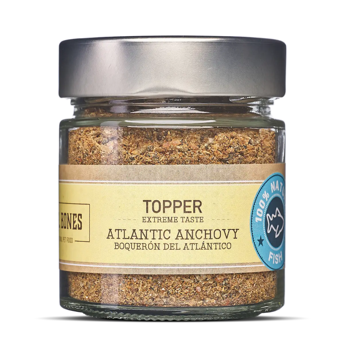 Mr. Bones | Atlantic Ansjovis | Huid & Vacht | Topper | 100gr