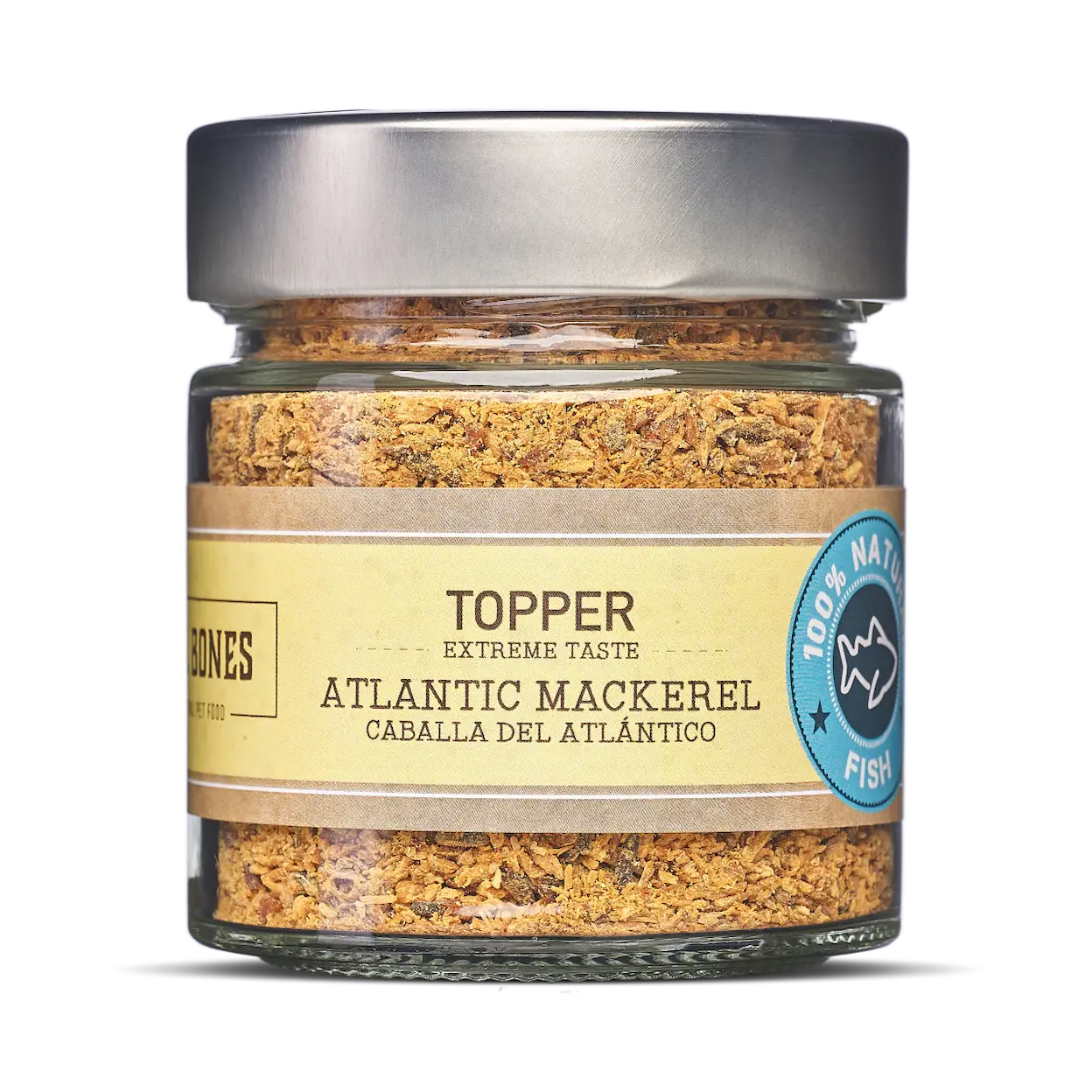Mr. Bones | Atlantische Makreel | Huid & Vacht | Topper | 100gr